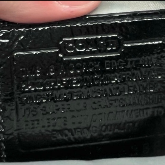 Vintage Coach Crossbody Bag Purple Blue Black Geometric Print NWOT - Picture 9 of 9